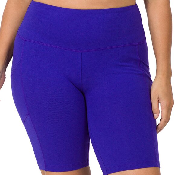 Plus Size Biker Shorts in Plus Size Shorts